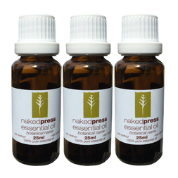25ML x 3 (SAVE 30%) - LEMON OIL (ARGENTINA) - 100% PURE ESSENTIAL OIL (COLD PRESSED) - AROMATHERAPY GRADE - (CITRUS LIMONUM)